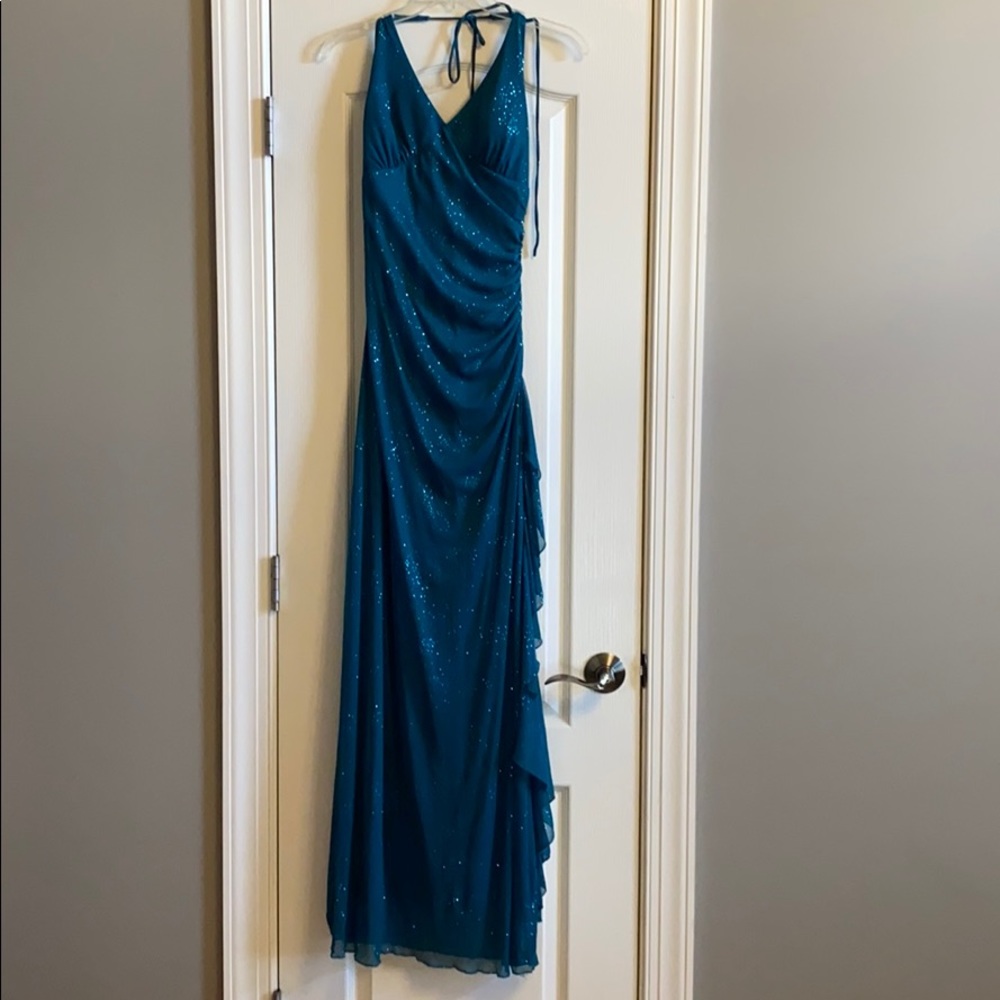 City Triangles Halter Prom Dress